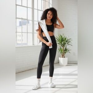 Madewell Womens Black Flex High-Rise 25" Leggings